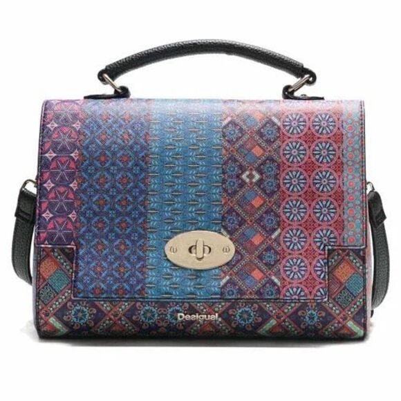 Desigual Handbags - Desigual Roma Birmania Satchel Crossbody Bag Multicolor